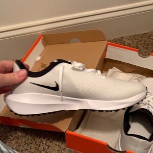 Nike Black and White golf Shoes